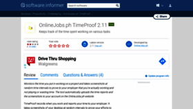 What Onlinejobs-ph-timeproof.software.informer.com website looked like in 2020 (4 years ago)