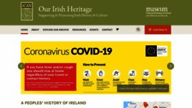 What Ouririshheritage.org website looked like in 2020 (4 years ago)