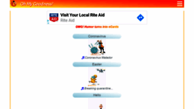 What Ohmygoodness.com website looked like in 2020 (4 years ago)