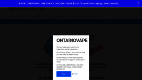 What Ontariovape.com website looked like in 2020 (4 years ago)