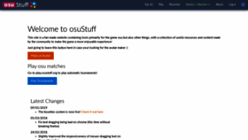 What Osustuff.org website looked like in 2020 (4 years ago)