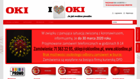 What Okionline.pl website looked like in 2020 (4 years ago)