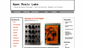 What Openmusiclabs.com website looked like in 2020 (4 years ago)