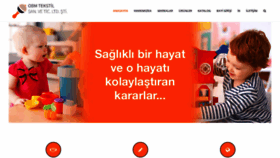 What Obmtekstil.com website looked like in 2020 (4 years ago)