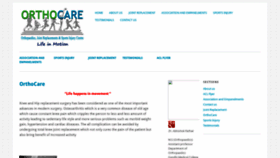What Orthocarebhopal.in website looked like in 2020 (4 years ago)