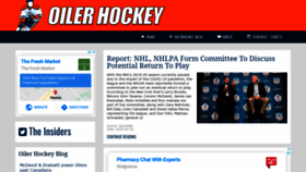 What Oilerhockey.com website looked like in 2020 (4 years ago)