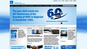 What Opec.org website looked like in 2020 (3 years ago)