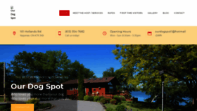 What Our-dog-spot.com website looked like in 2020 (4 years ago)