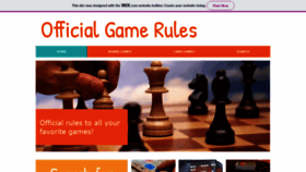 What Officialgamerules.org website looked like in 2020 (4 years ago)