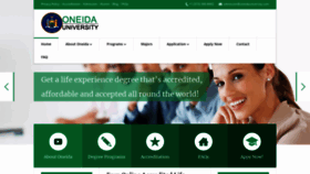 What Oneidauniversity.com website looked like in 2020 (4 years ago)