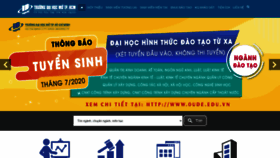 What Oude.edu.vn website looked like in 2020 (4 years ago)
