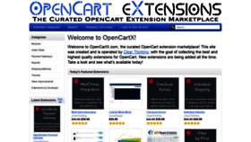 What Opencartx.net website looked like in 2020 (3 years ago)