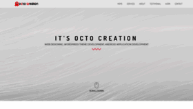 What Octocreation.com website looked like in 2020 (5 years ago)