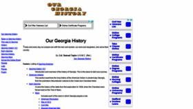 What Ourgeorgiahistory.com website looked like in 2020 (4 years ago)