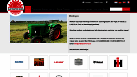 What Oldtractorshop.nl website looked like in 2020 (4 years ago)