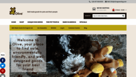 What Olivegreendog.com website looked like in 2020 (3 years ago)
