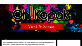 What Ohkopak.com website looked like in 2020 (4 years ago)