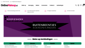 What Onlinemakeup.nl website looked like in 2020 (4 years ago)