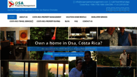 What Osapropertymanagement.com website looked like in 2020 (3 years ago)