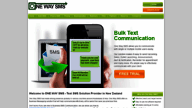 What Onewaysms.co.nz website looked like in 2020 (3 years ago)