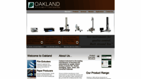 What Oaklandinstruments.com website looked like in 2020 (4 years ago)
