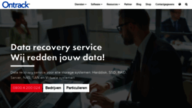 What Ontrackdatarecovery.nl website looked like in 2020 (4 years ago)