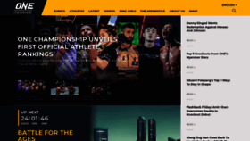 What Onefc.com website looked like in 2020 (3 years ago)