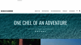 What Onechelofanadventure.com website looked like in 2020 (4 years ago)
