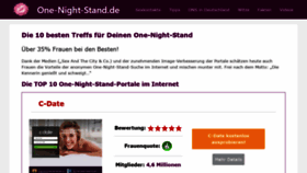 What One-night-stand.de website looked like in 2020 (3 years ago)