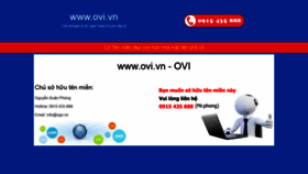 What Ovi.vn website looked like in 2020 (4 years ago)