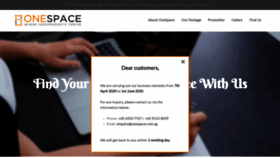 What Onespace.com.sg website looked like in 2020 (4 years ago)