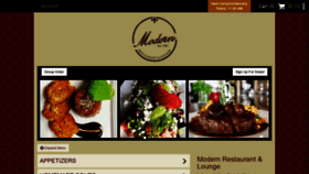 What Ordermodernrestaurant.com website looked like in 2020 (3 years ago)