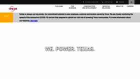 What Oncor.com website looked like in 2020 (3 years ago)