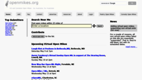 What Openmikes.org website looked like in 2020 (4 years ago)
