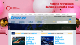 What Orbion.cz website looked like in 2020 (3 years ago)