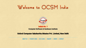 What Ocsmindia.org website looked like in 2020 (4 years ago)