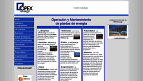 What Opex-energy.com website looked like in 2020 (3 years ago)