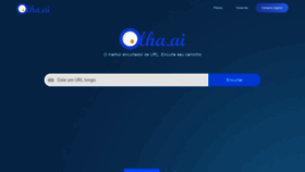 What Olha.ai website looked like in 2020 (3 years ago)