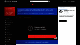What Operamusica.com website looked like in 2020 (3 years ago)