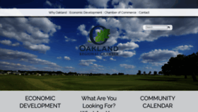 What Oaklandtnchamber.com website looked like in 2020 (3 years ago)