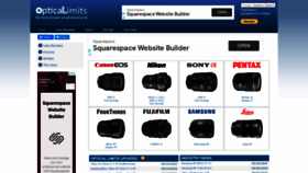What Opticallimits.com website looked like in 2020 (5 years ago)