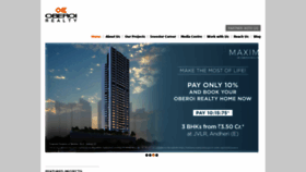 What Oberoirealty.com website looked like in 2020 (3 years ago)