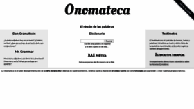 What Onomateca.com website looked like in 2020 (3 years ago)