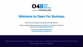 What Openforbusiness.com.au website looked like in 2020 (4 years ago)