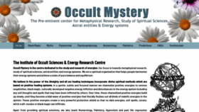 What Occultmystery.com website looked like in 2020 (3 years ago)