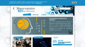 What Observatoireb2vdesmemoires.fr website looked like in 2020 (3 years ago)
