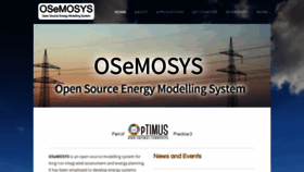What Osemosys.org website looked like in 2020 (3 years ago)