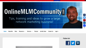 What Onlinemlmcommunity.com website looked like in 2020 (3 years ago)