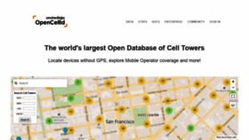 What Opencellid.org website looked like in 2020 (3 years ago)