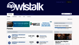 What Owlstalk.co.uk website looked like in 2020 (3 years ago)